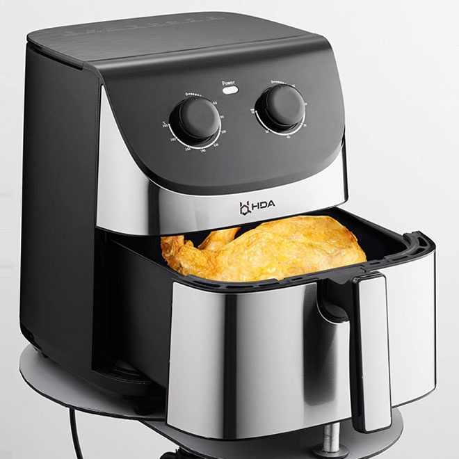 Nồi chiên không dầu HDA - 698 công nghệ Đức – Dung tích lớn 9.5L 8.2L lòng khay rộng – BH 12 tháng