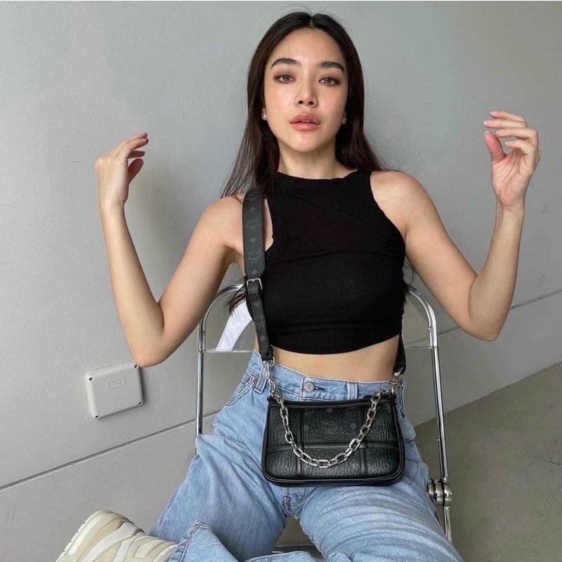 Túi xách kẹp nách + đeo chéo M.C.M Aren Shoulder Bag, phong cách cá tính cao cấp - FULLBOX hãng
