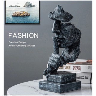 🔥(MÀU MỚI)🔥Tượng Decor IM LẶNG LÀ VÀNG