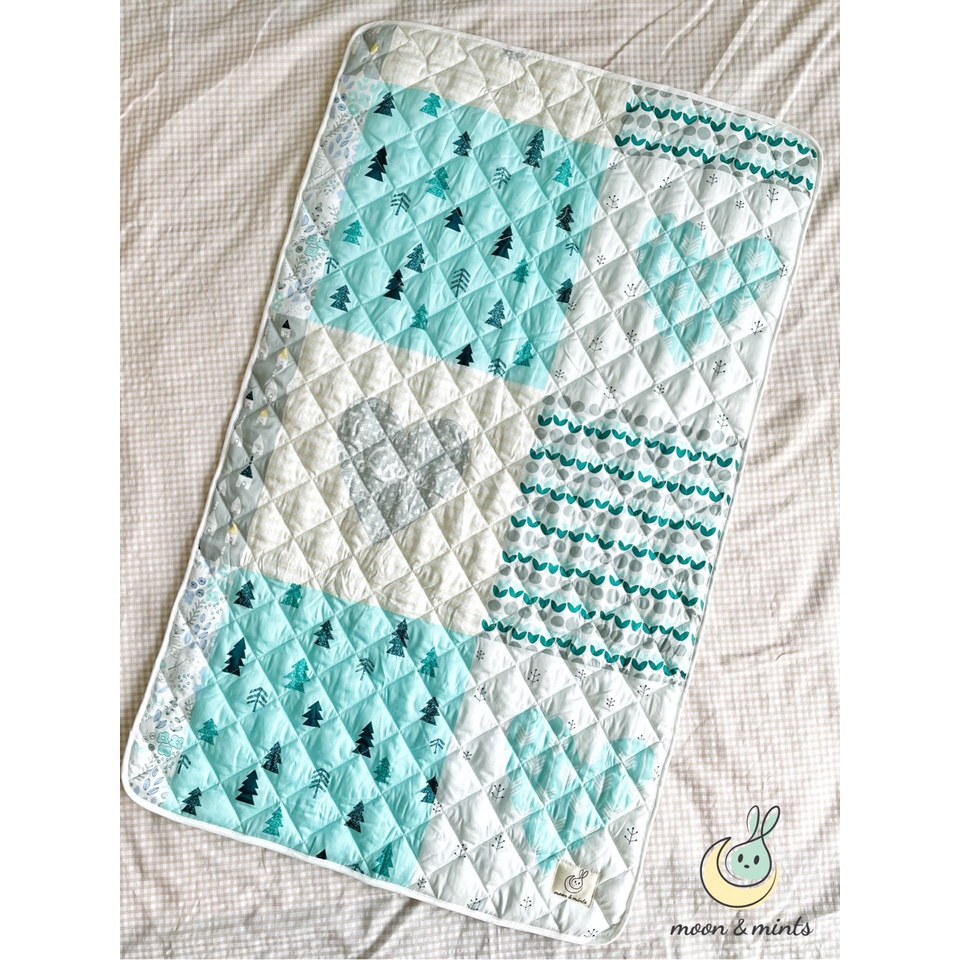 Tấm lót chống thấm cao cấp Cotton Satin Hàn Quốc 4 lớp cho bé