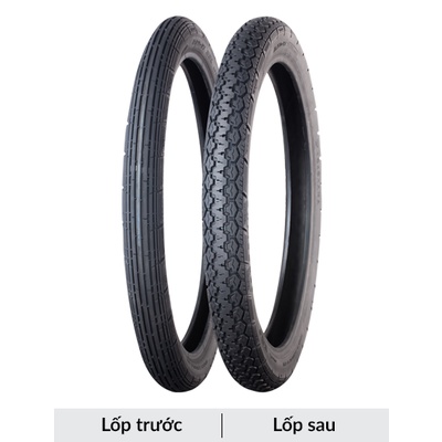 Vỏ Yokohama 250-17 R100 Bánh sau Dream, Wave