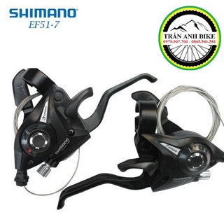 Cặp tay đề xe đạp Shimano EF51-3x7 Speed - hàng có tem Singapore