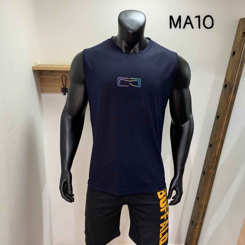 Áo sát nách thể thao BIGSIZE unisex - Logo CMJ phản quang 7 màu MA10