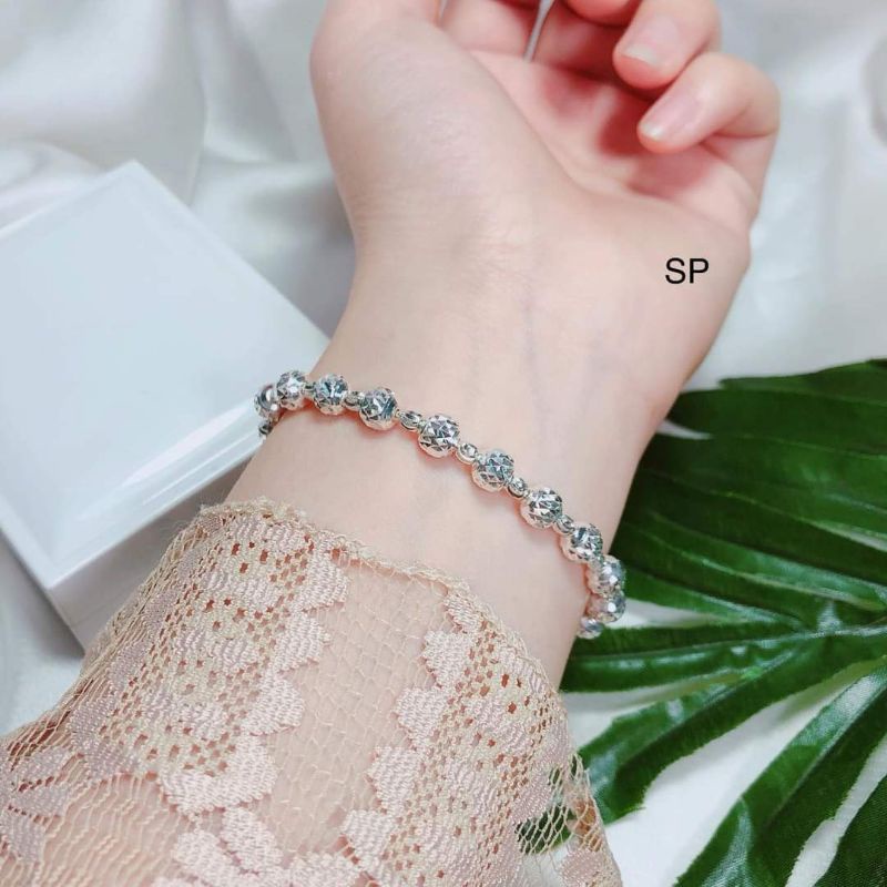 Vòng tay bi bạc cao cấp cho nữ