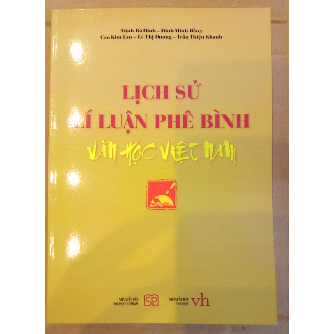 Sách - Lịch Sử Lý Luận Phê Bình Văn Học Việt Nam