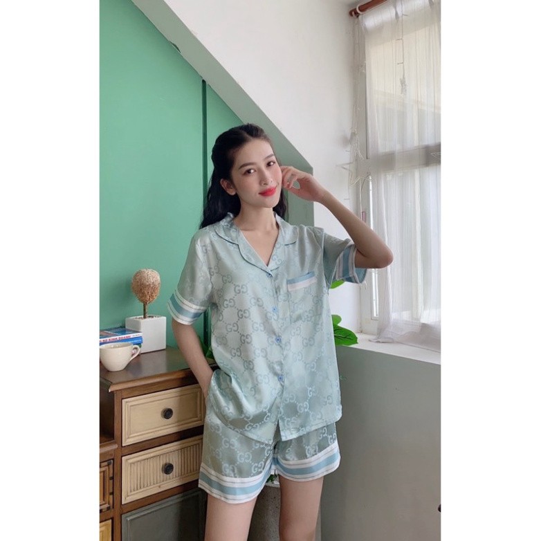 Pijama lụa gấm size to 2XL 60- 75kg - Shop Mẹ Dâu