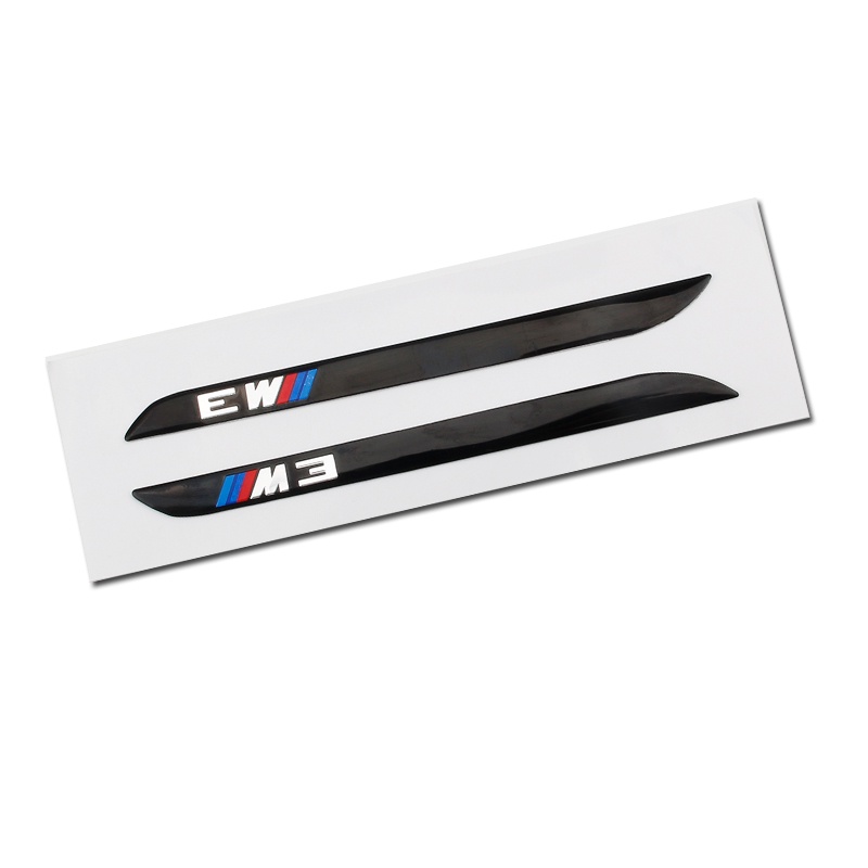 1 ❤ Miếng Dán Trang Trí Xe Hơi BMW 3 Series 4 Series 5 Series 320 525 M3 M5 Bằng Hợp Kim Nhôm