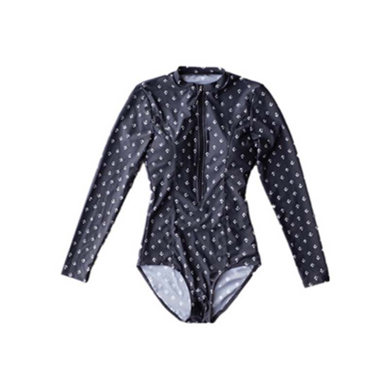 (ORDER) Bikini liền mảnh cộc tay đen chấm bi che bụng thon gọn style Hàn Quốc | BigBuy360 - bigbuy360.vn