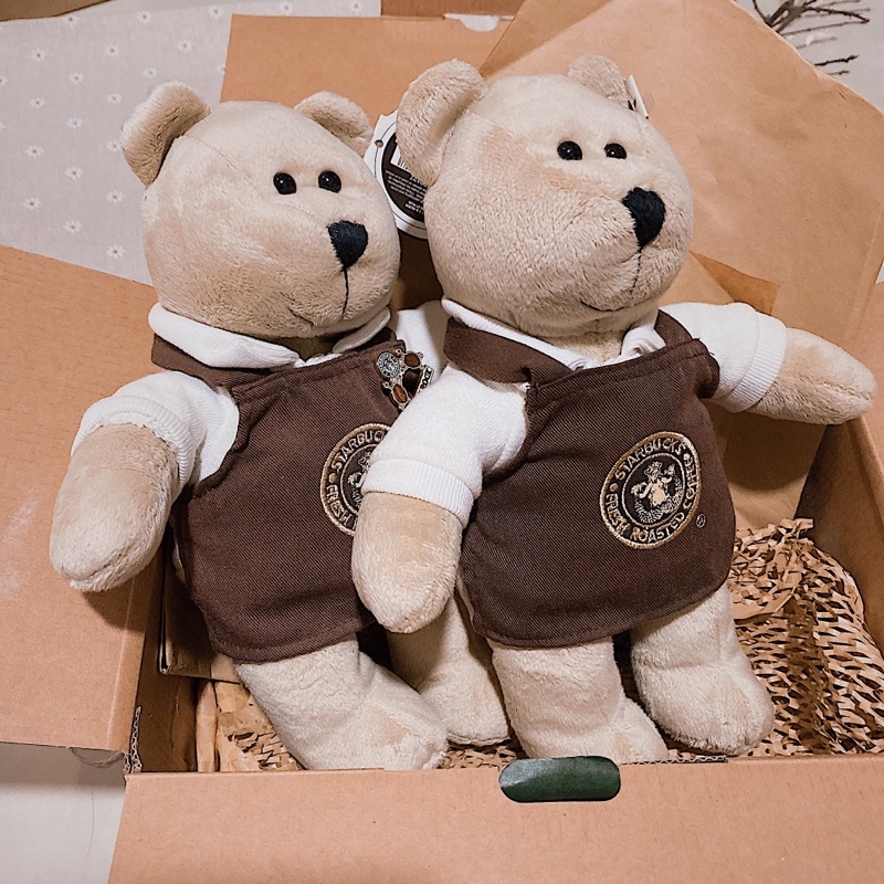 - GẤU BÔNG BEARISTA BEAR BOY BROWN APRON THE FIRST STORE EXCLUSIVE 2005