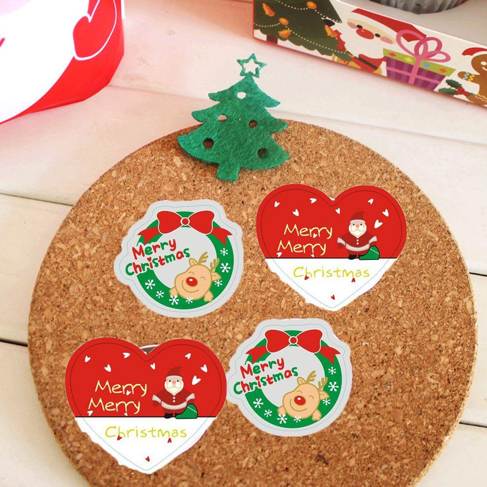 Bộ 45 Nhãn Dán Trang Trí Hộp Kẹo Giáng Sinh DIY