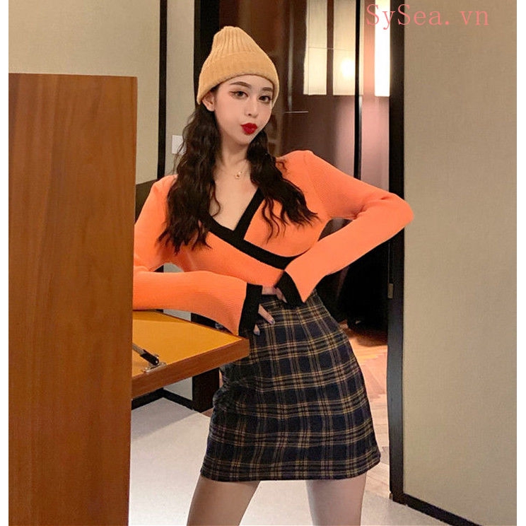 Áo Len Nữ Dài Tay Gợi Cảm Cá Tính