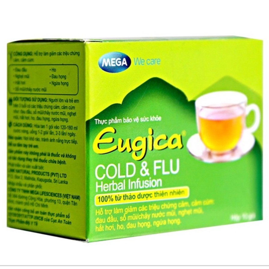 Trà Eugica Cold &amp; Flu Herbal Infusion