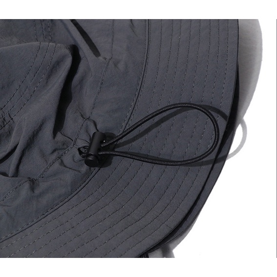 Mũ Bucket có dây rút phong cách Hàn Quốc cho Nam Nữ