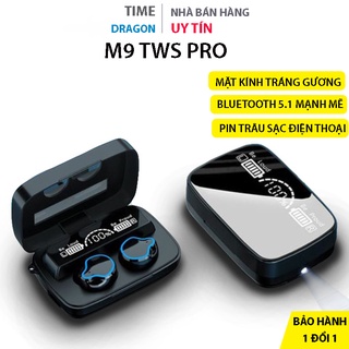 Tai nghe bluetooth không dây M9 true wireless nghe nhạc chống ồn, pin trâu