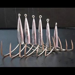 Lưỡi câu cá, lưỡi câu ba tiêu câu cá không cần dùng mồi, nặng 30g, 40g, 50g, 60g, lưỡi sắc bén LBT