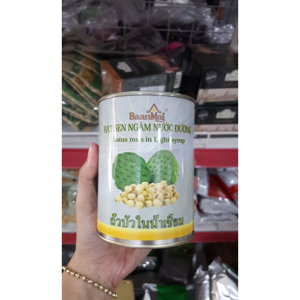 Hạt Sen Ngâm Nước Đường Baamai - Trà Sen Vàng - Kho Pha Chế Bách Phúc