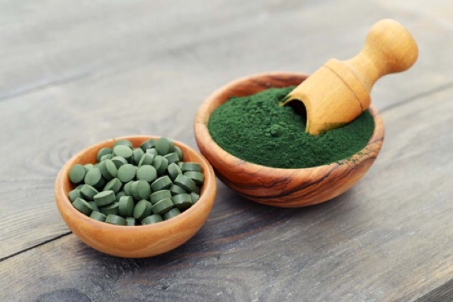 🌟 （tặng kèm dụng cụ nghiền tảo）200 viên tảo xoắn Nhật Spirulina (chính hãng)