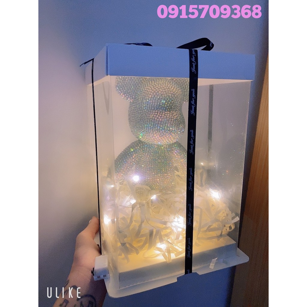 Hộp gấu Full phụ kiện- đèn led đồ trang trí...