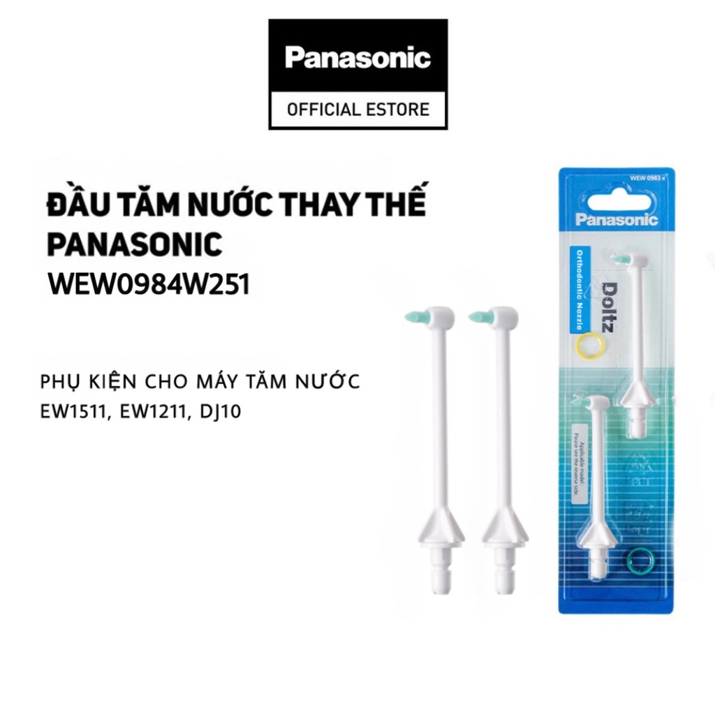 Máy Tăm Nước Cầm Tay Panasonic Công Nghệ Siêu Âm EW1511 - Làm Sạch Răng Nướu - Bảo Hành Chính Hãng 12 Tháng