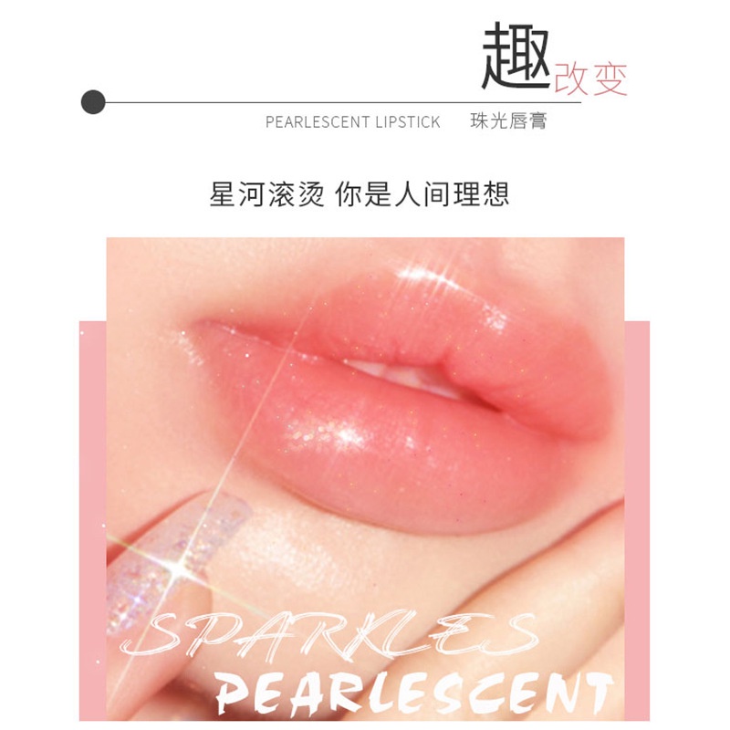 [Hàng mới về] Son bóng Faiccia ánh ngọc trai dưỡng ẩm chống nhăn đổi màu theo nhiệt độ