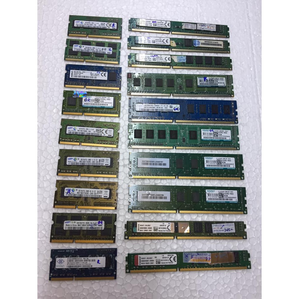 Ram LAPTOP/PC DDR4 DDR3 2G 4G Bus 1333/1600 hoặc Bus 2133/2400 95