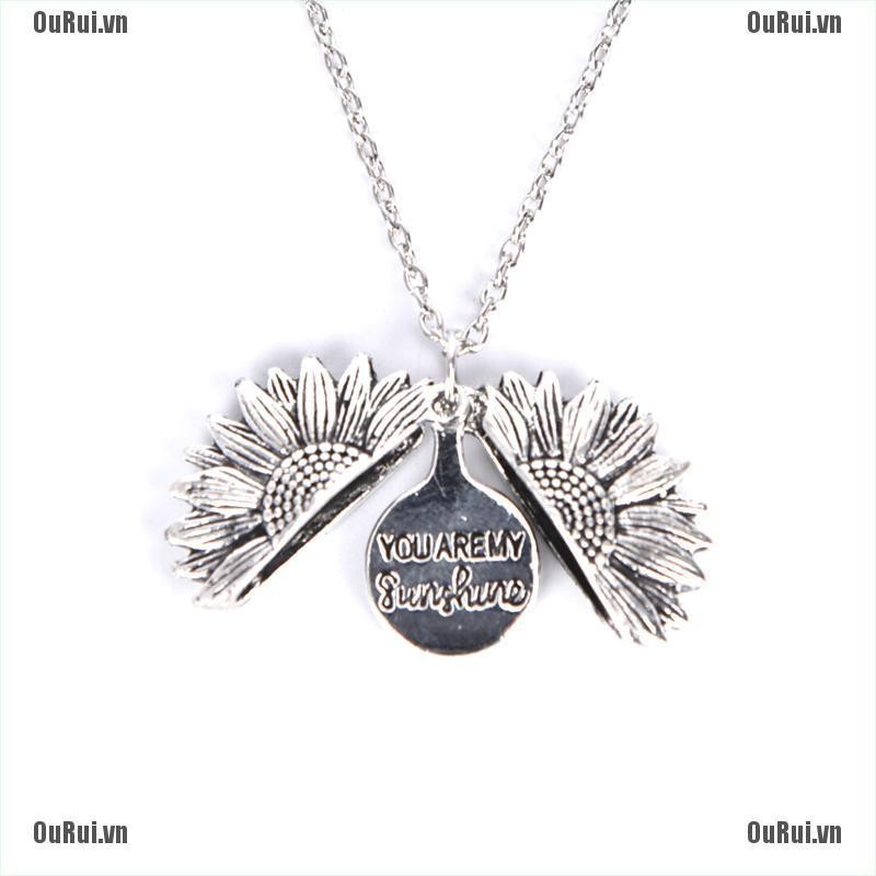 Vòng cổ Mặt Hình Hoa Hướng Dương Mở Khóa Thời Trang