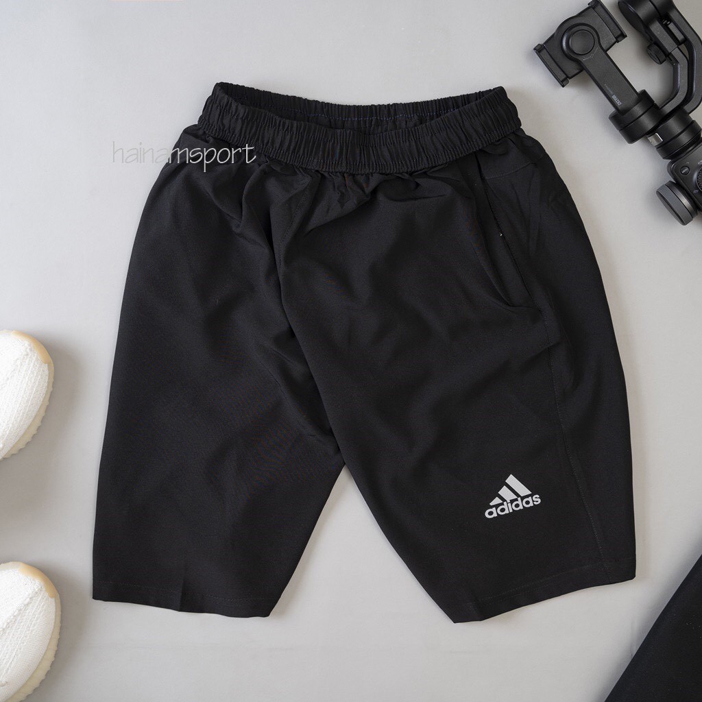 QUẦN ĐÙI FULL MÀU ĐEN, CHẤT LIỆU VẢI SI GIÓ MỀM PHOM 40-75KG | BigBuy360 - bigbuy360.vn