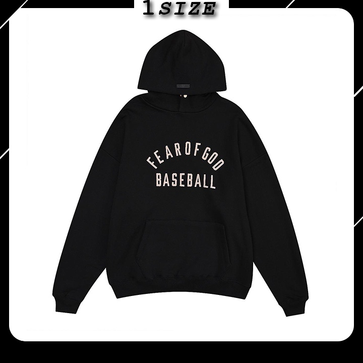 Áo Nỉ HOODIE Fear of god baseball Áo hoodie nỉ bông cotton unisex