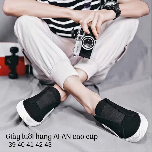 Giày lười vải nam kiểu hàn quốc - Giày lười Ulzzang cho nam