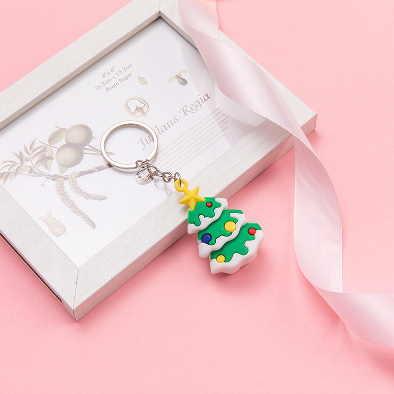 Móc Khóa Kim Loại Kiểu Dáng Chủ Đề Giáng Sinh Dễ Thương