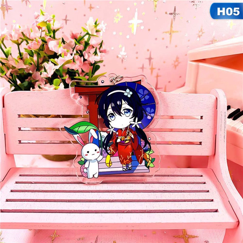 Tmdbyx Móc khóa nhựa acrylic trong suốt họa tiết chú cún cưng xinh xắn