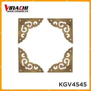 Ke góc vuông họa tiết vàng đồng