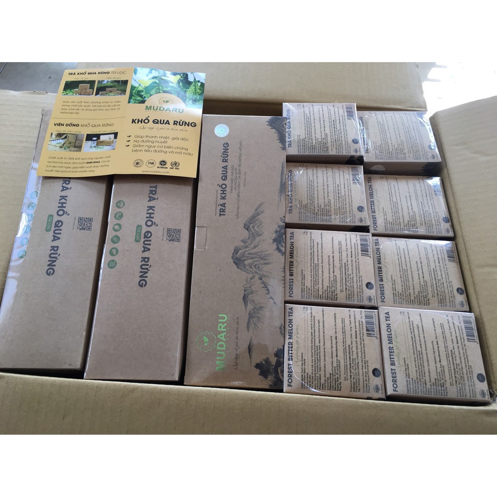 Trà khổ qua rừng MUDARU 💖 Forest bitter melon tea MUDARU 💖 𝙉𝙊𝙉𝙂 𝙎𝘼𝙉 𝙆𝙃𝙊 𝑭𝑹𝑬𝑬𝑺𝑯𝑰𝑷 💖 hộp 50 túi