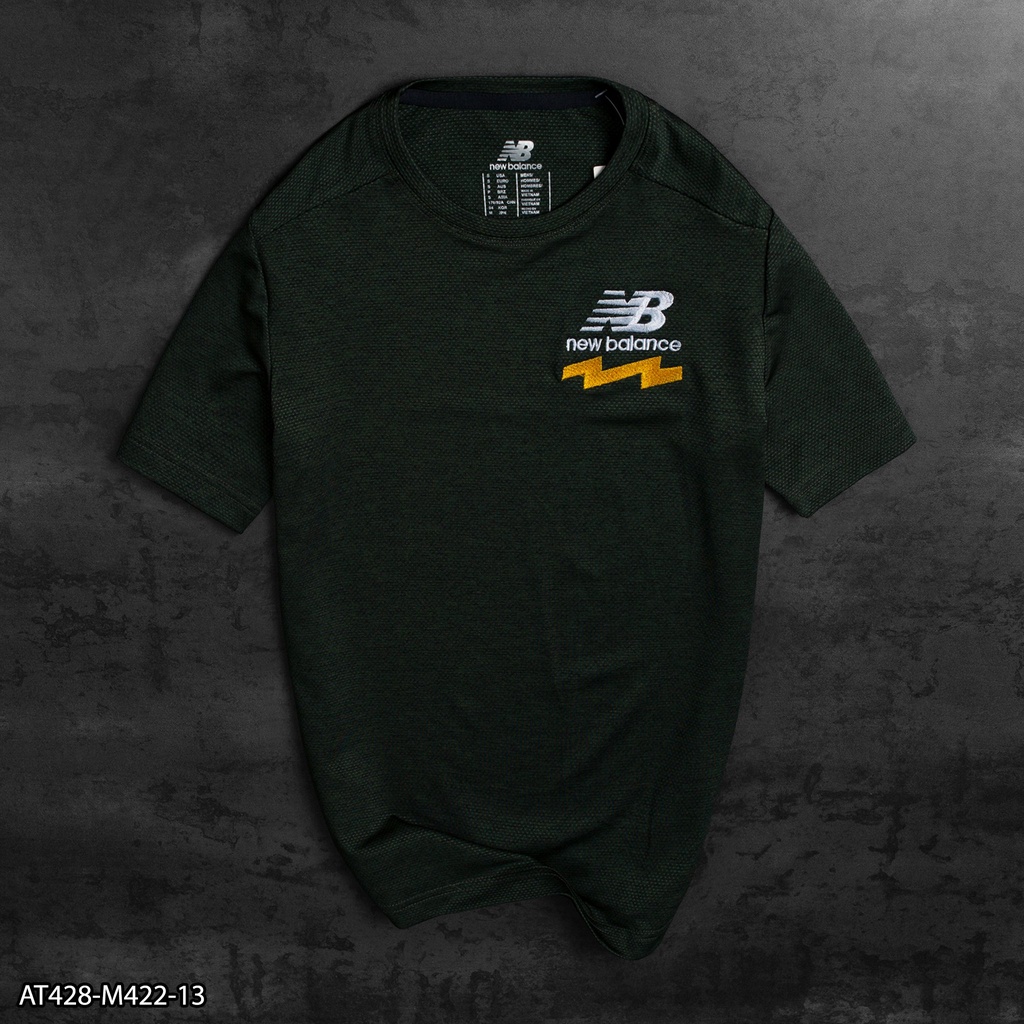 ÁO THUN THỂ THAO NAM NB AT428- VNXK - LOGO THÊU