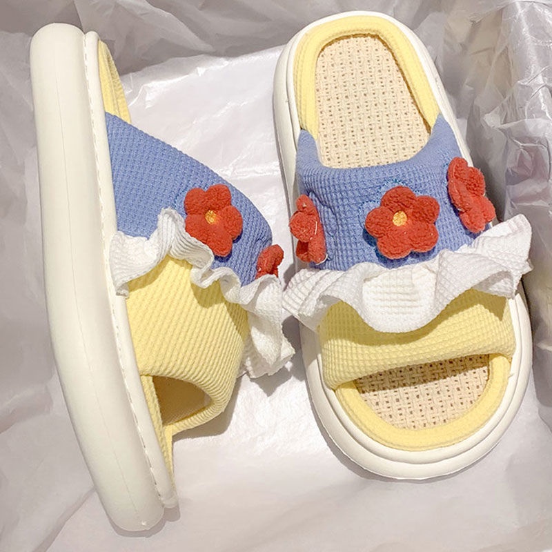 Tikp Dép Quai Ngang In Hình Dễ Thương Thời Trang Mùa Hè Cho Nữ M0510 Size 35-40