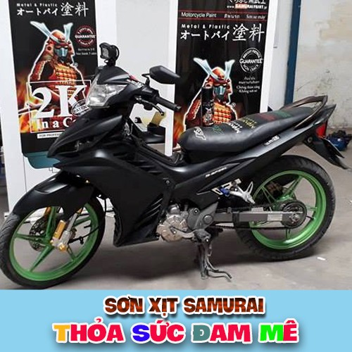 Chai sơn màu đen nhám 109A Sơn xịt Samurai