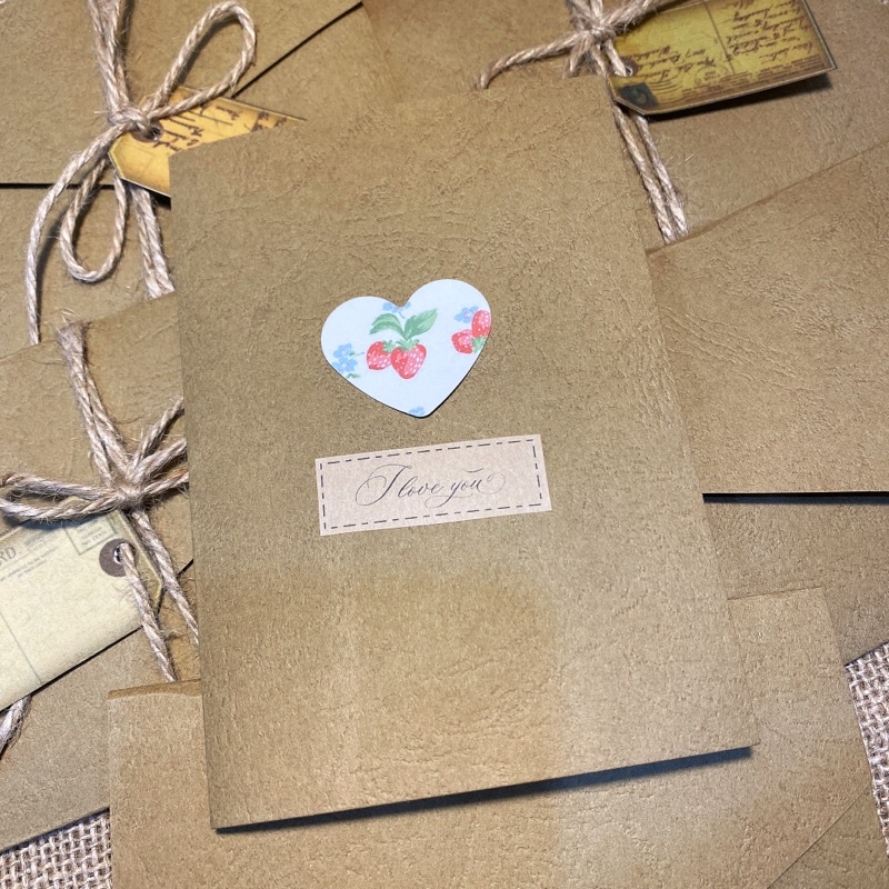 Thiệp Chúc Mừng Valentine Độc Lạ, Thiệp 8/3, Sinh Nhật, Thiệp Chúc Mừng Phong Cách Vintage Giấy Mỹ Thuật Nhập Khẩu