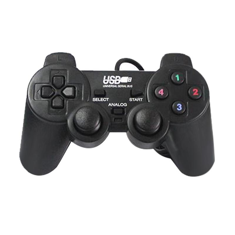 Tay cầm chơi game có dây màu đen