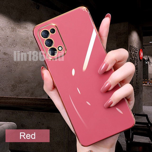 ốp lưng điện thoại mạ sang trọng tương thích Cho Oppo A94 A53 2020 A32 A12 A5 2020 A9 2020 A11K A91 A52 A15 A15S Reno5 Pro Reno6 Pro Ốp mềm silicon TPU trong suốt case
