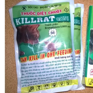  5 hộp-10 GÓI Thuốc diệt chuột KILLRAT 0,005