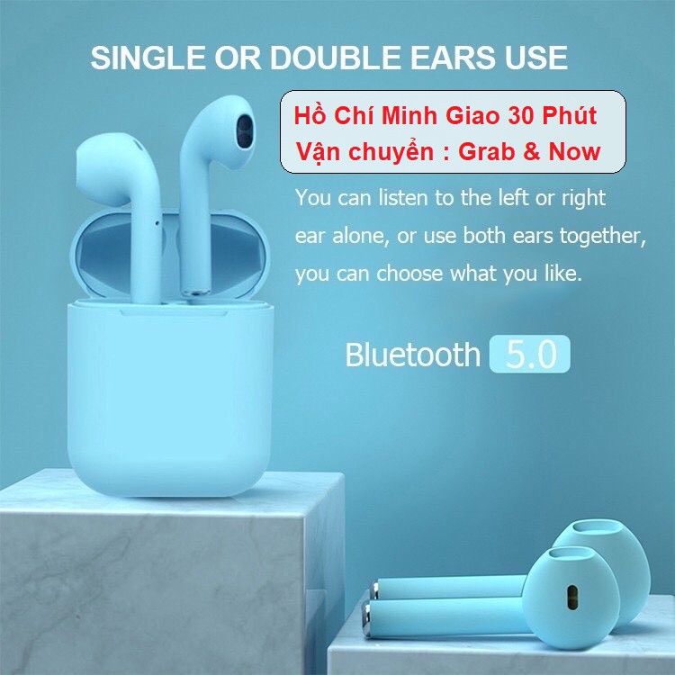 Tai nghe Bluetooth không dây Inpods12 i12 TWS điều khiển cảm biến âm thanh HIFI cho Android iOS