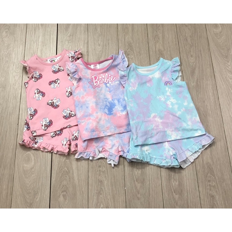 Bộ cotton on bé gái pony, barbie