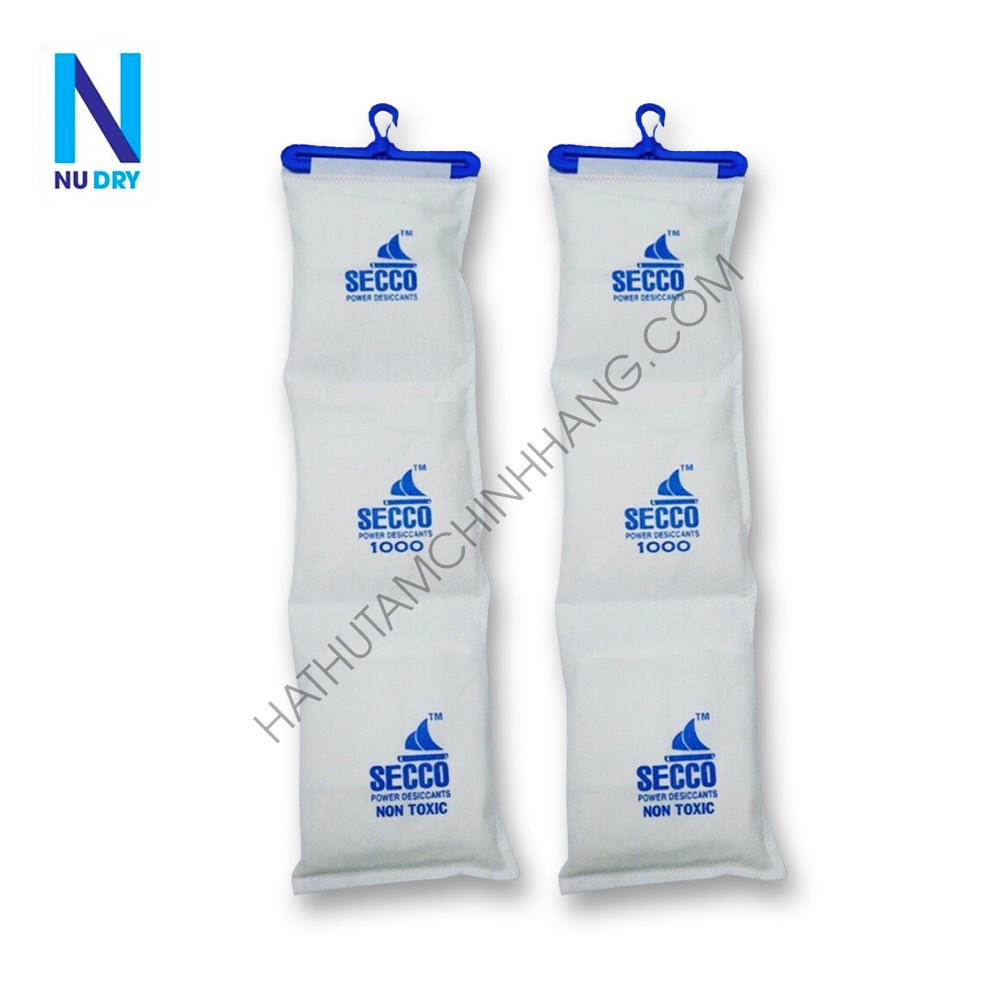 Gói Hút Ẩm Lớn 1KG - Hạt chống ẩm mốc, khử mùi hôi, treo trong phòng, xe, tủ quần áo nhà kho Nudry
