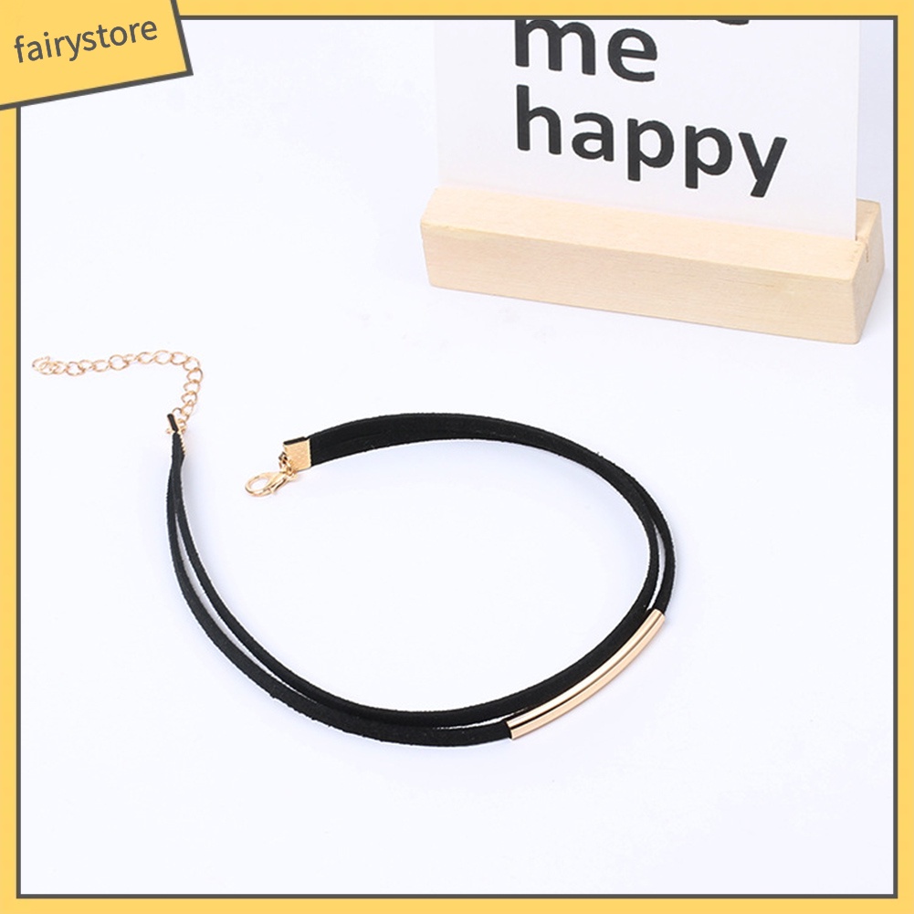 Vòng Cổ Choker Hai Lớp Phong Cách Gothic