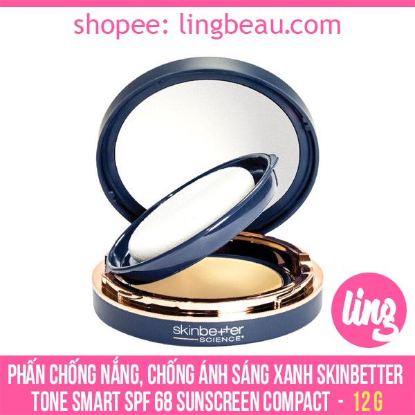 Phấn chống nắng, chống ánh sáng xanh Skinbetter sunbetter® TONE SMART SPF 68 Sunscreen Compact (12g)