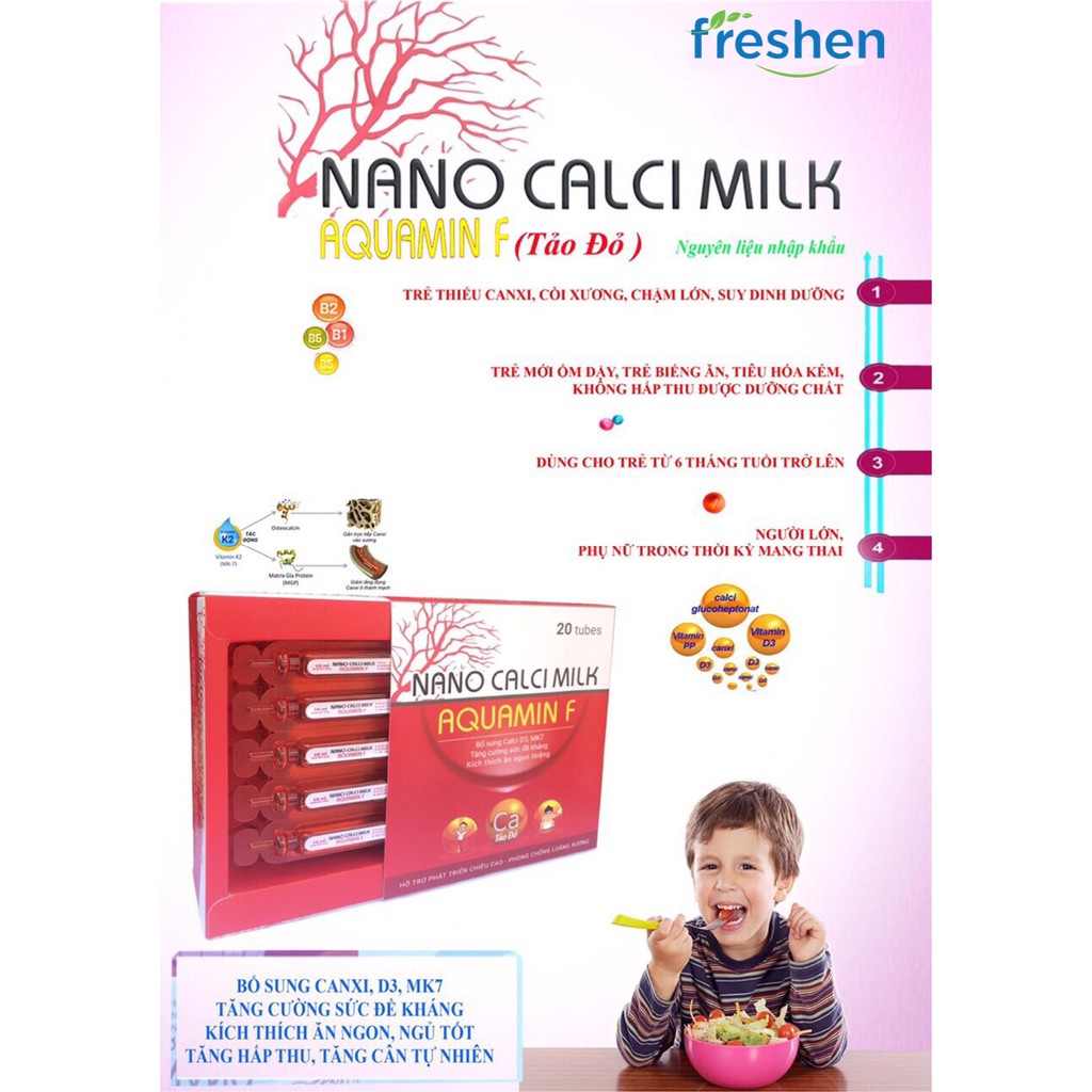 Nano calci milk aquamin f - sữa non canxi