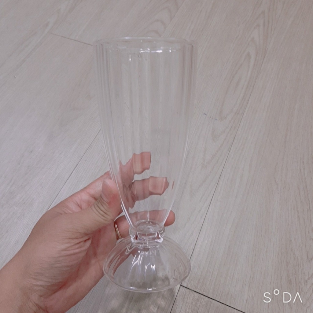 Ly đựng Cocktail,Uống sinh tố,Ăn kem,trà sữa nhựa trong Acrylic Cao Cấp 410ml