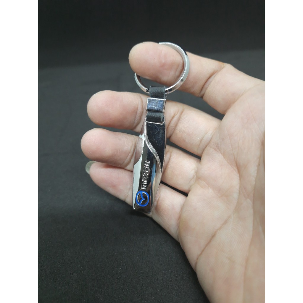 MK-02 Móc treo chìa khóa ô tô gắn logo các hãng xe Toyota, Mazda, Chevrolet,Ford, Land Rover