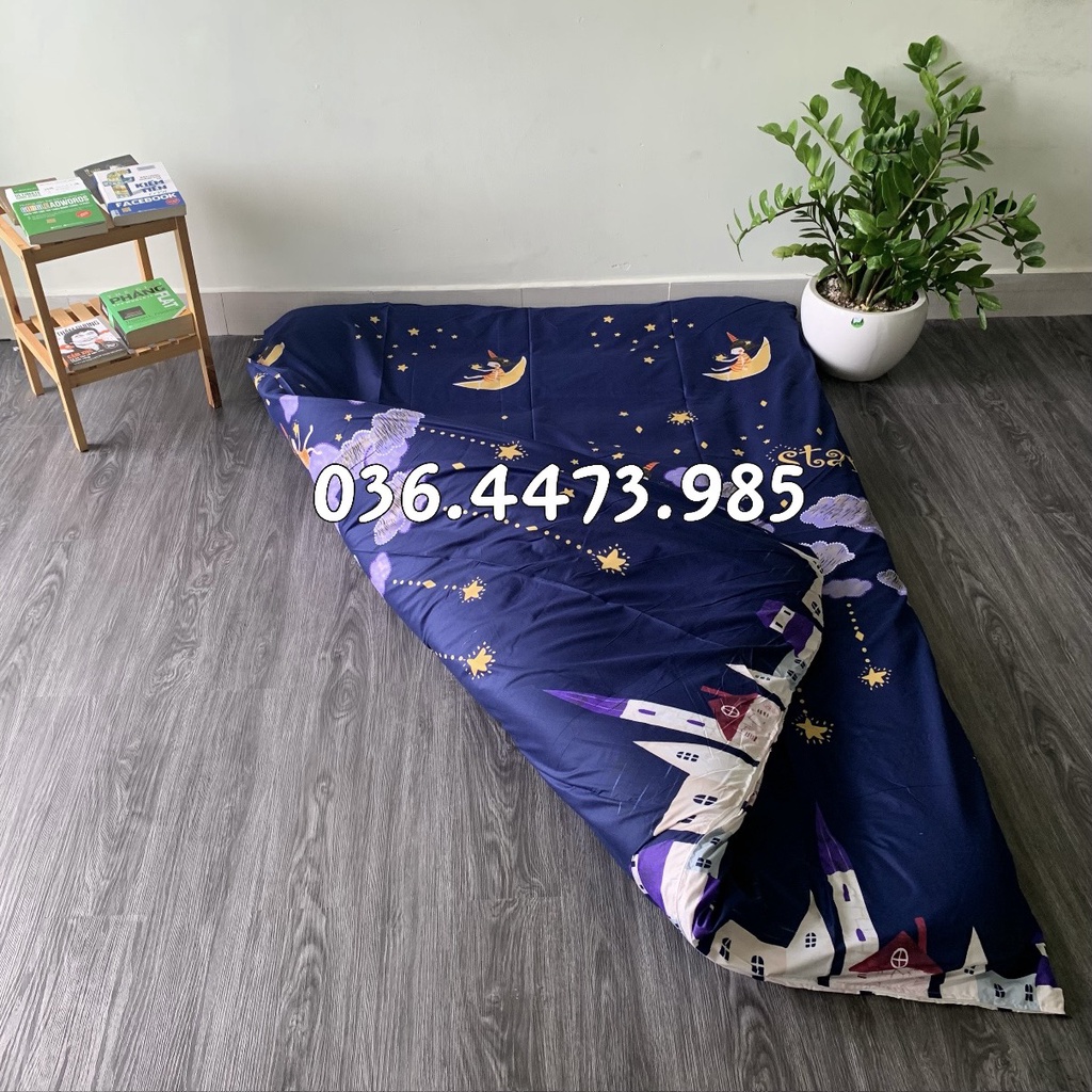 Áo Nệm, Bọc Nệm Topper 2 Mặt có khóa kéo, kích thước 1mx2m, 1m2x2m, 1m4x2m, 1m6x2m, 1m8x2m dùng cho nệm dày 3_9cm