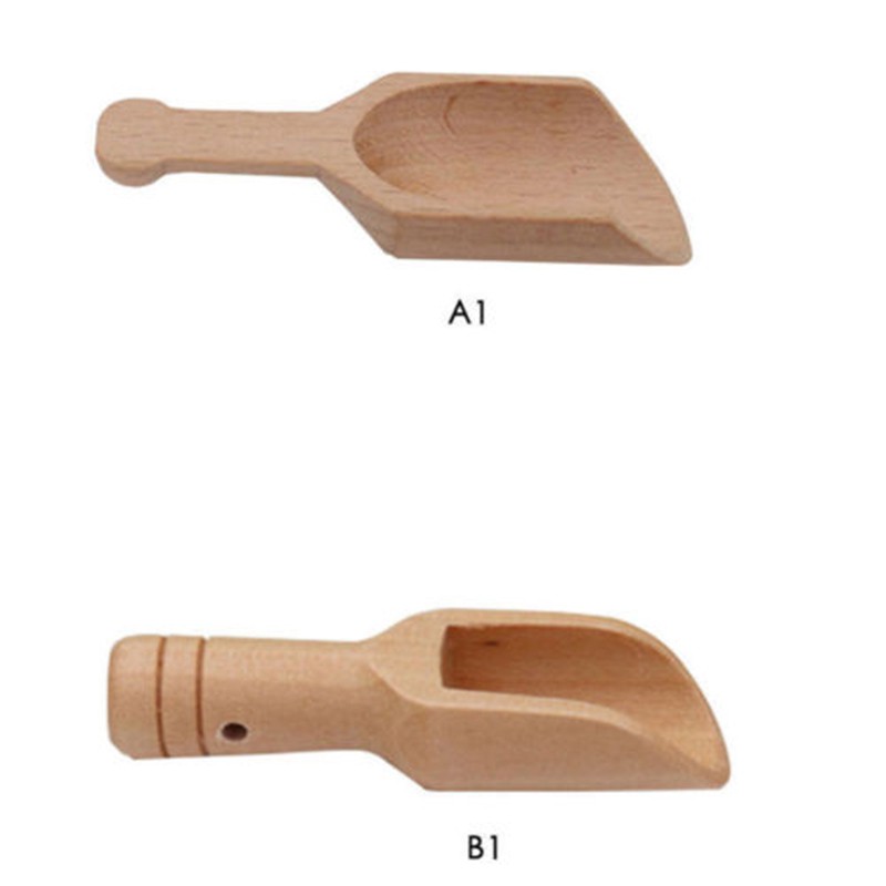 Muỗng gỗ mini nhỏ nhắn múc cà phê/ mật ong/ gia vị đường muối tiện lợi